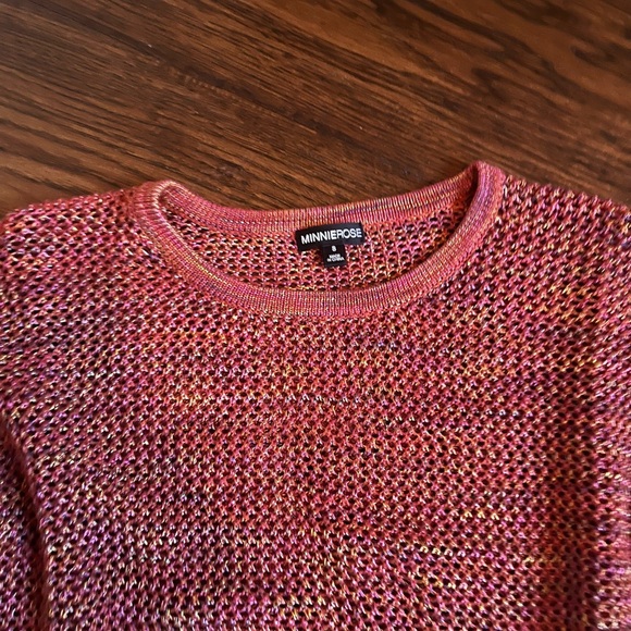 Minnie rose Netted Sweater Size Small - Picture 2 of 2